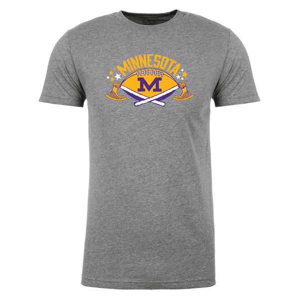 MN Football Crossed Axes Unisex Tee