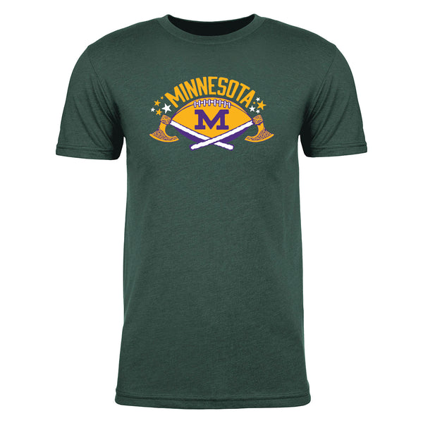 MN Football Crossed Axes Unisex Tee