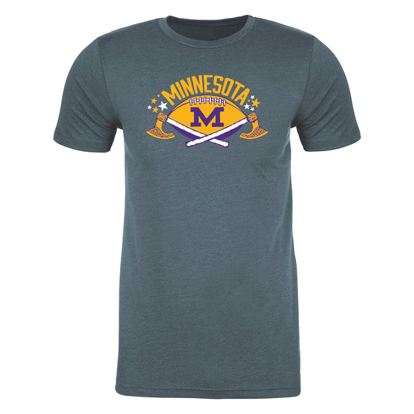 MN Football Crossed Axes Unisex Tee - sota clothing