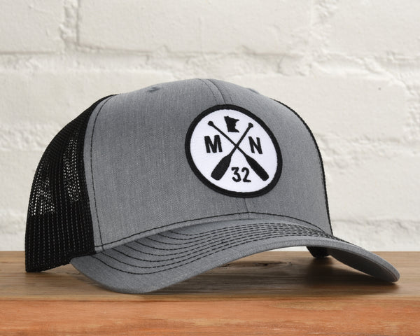 The Classic Gray/Black Mesh Snapback