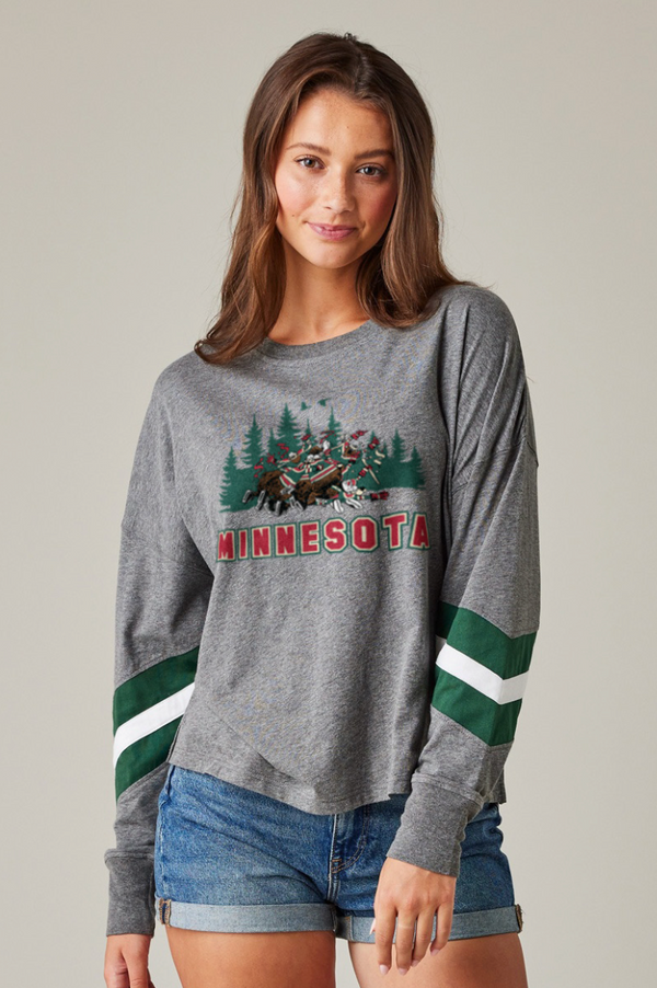 Hockey Pile On Women's Long Sleeve