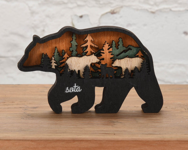 Laser Cut Wooden Magnets - sota clothing