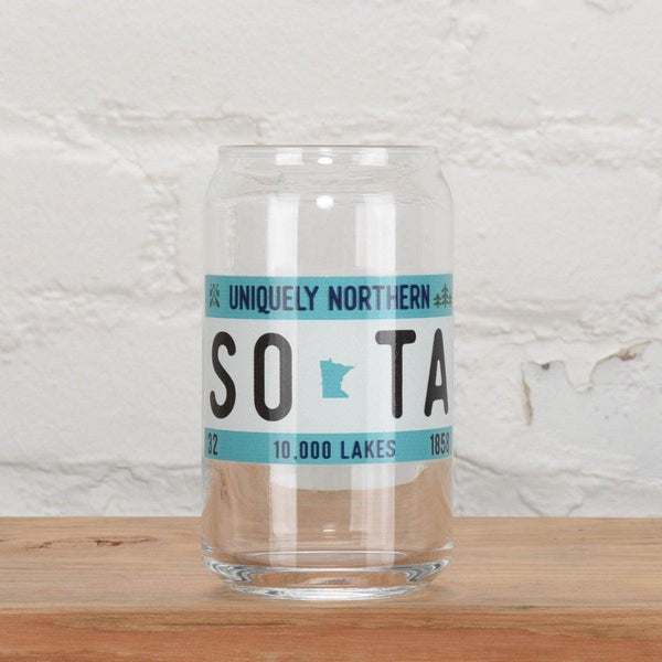 License Plate Beer Glass - sota clothing