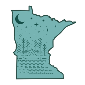 Minnesota Starry Night Sticker - sota clothing
