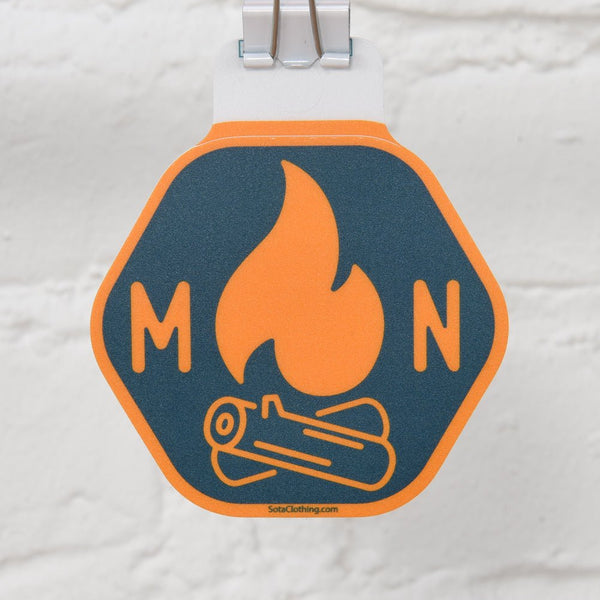 MN Campfire Sticker - sota clothing