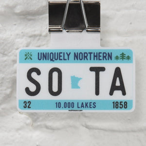 Sota License Plate Sticker - sota clothing