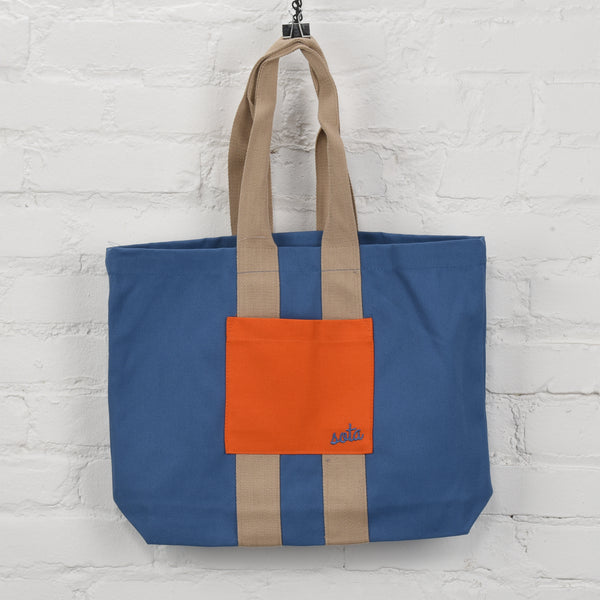 Color Block Tote Bag