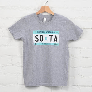 Youth License Plate Tee - sota clothing